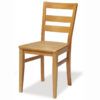 Silla madera de haya Milan asiento madera estructura color miel