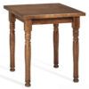 Mesa pino macizo castellana con pata torneada color nogal ta