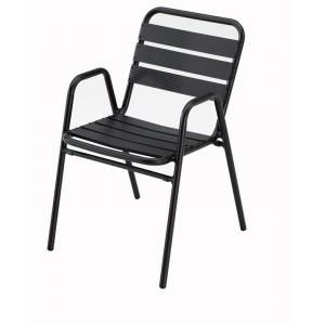 Silla aluminio Sea color negro