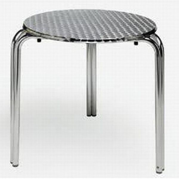 Mesa aluminio redonda