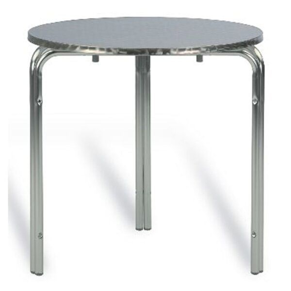 Mesa aluminio redonda