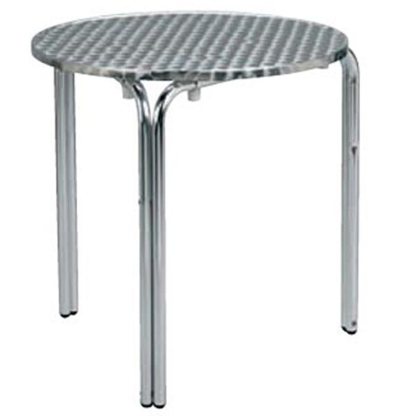Mesa aluminio redonda