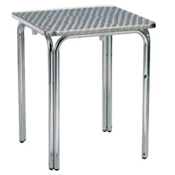 Mesa aluminio cuadrada