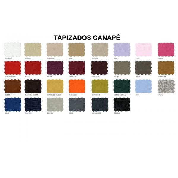 Canape Fijo carta acabados polipiel