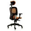 Silla Boston con reposacabeza naranja