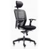 Silla Boston con reposacabeza negro
