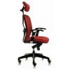 Silla Boston con reposacabeza rojo