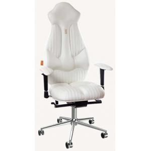 Silla operativa Imperial tapizado eco piel blanco con costura individual Fashion