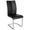 Silla Juliette tapizada polipel negro