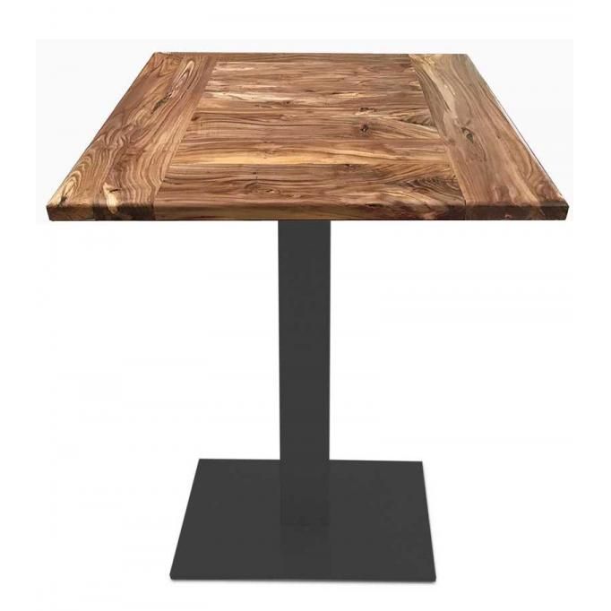 Mesa con tablero olivo macizo