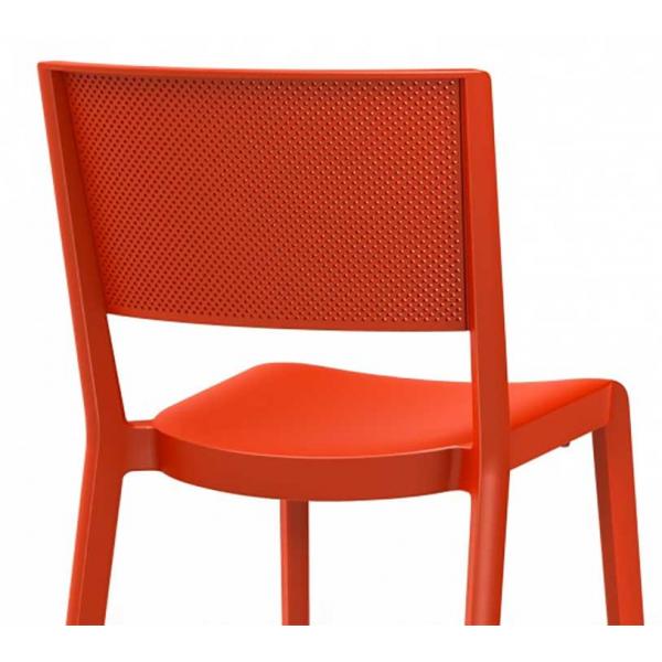 Silla Spot color rojo detalle