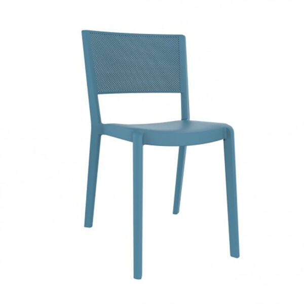 Silla Spot color azul retro