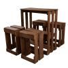 Conjunto Mesa y Taburetes Pallet