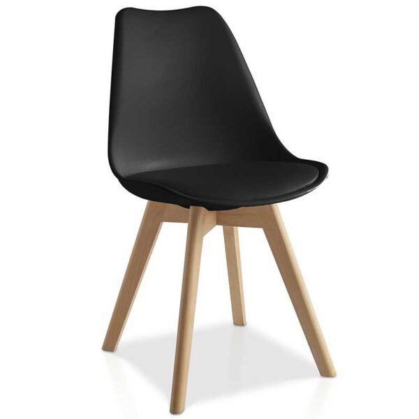 Silla Tower plus cojin negra