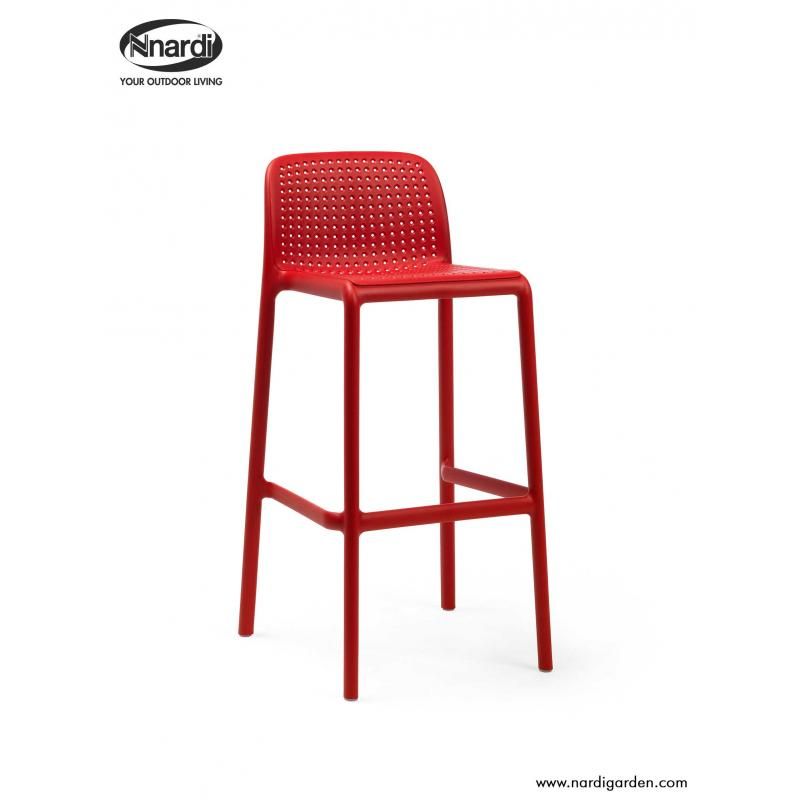 Taburete Lido Nardi color rosso