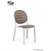Silla Erica Nardi color bianco-tortora