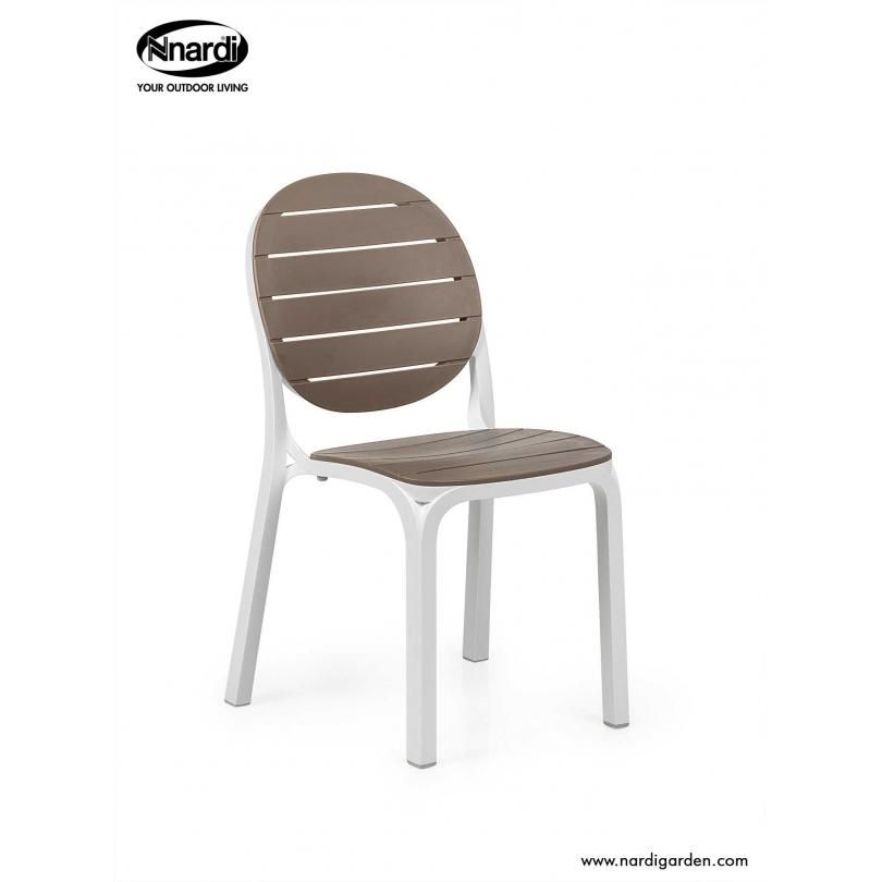 Silla Erica Nardi color bianco-tortora