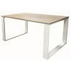 Mesa Dealer madera pata plata vista frente