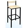 Taburete alto Mila asiento roble claro