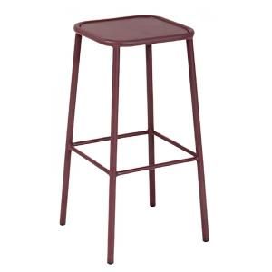 Taburete metalico Cory chocolate