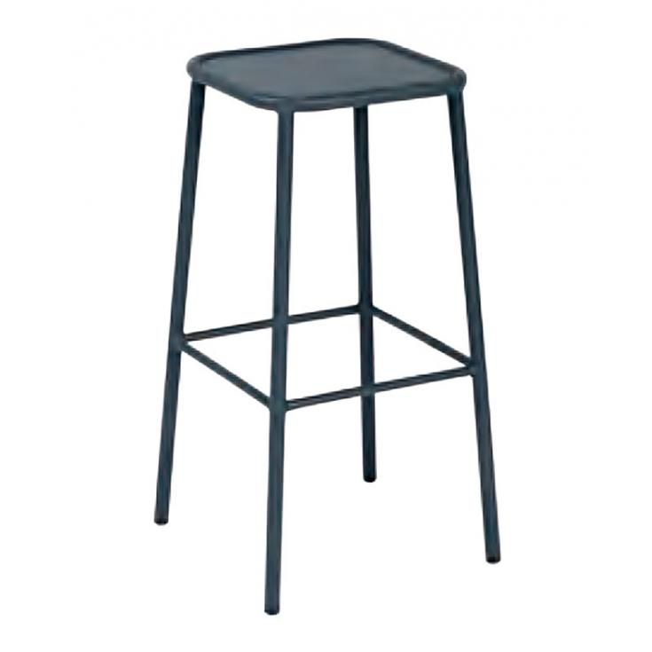 Taburete metalico Cory gris grafito