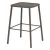 Taburete metalico Cory bajo chocolate