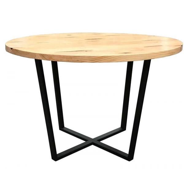 Mesa Wade redonda con estructura metalica