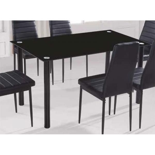 Mesa fija Emil en conjunto con silla Emil