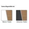 Cama Alba color tabla de acabados