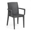 Sillon Indian apilable color antracita