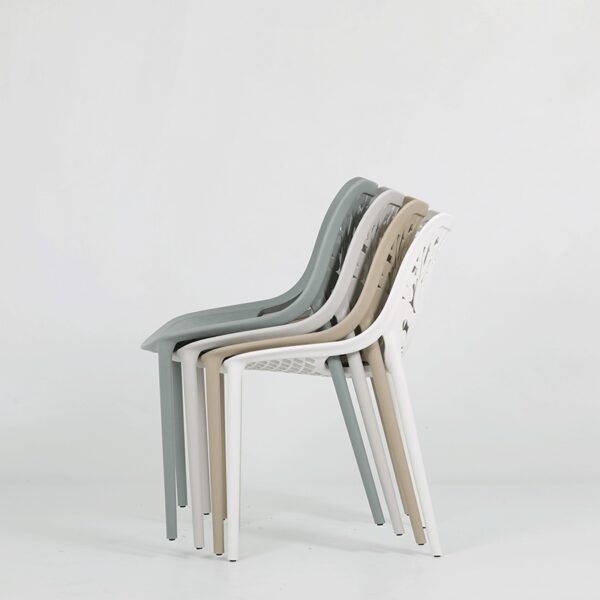 Silla Vika apiladas vista lateral