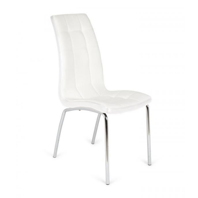 Silla Seb tapizado blanco