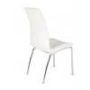 Silla Seb tapizado blanco vista posterior