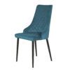 Silla tapizada Imperial Velvet color azul