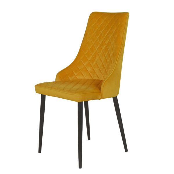 Silla tapizada Imperial Velvet color dorado