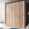 Armario 2 puertas correderas cambria blanco