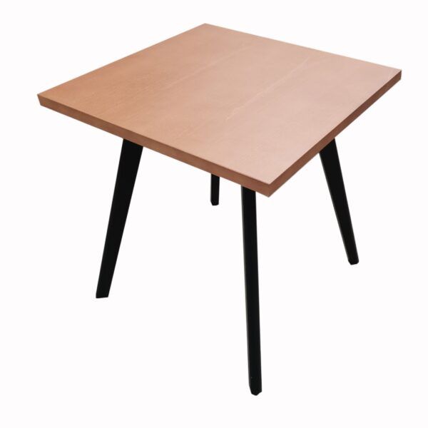 Oferta mesa madera Burdeos patas color negro tablero color cerezo