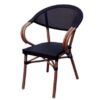 Sillon parisino Cebu textilene negro