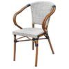 Sillon parisino Rino textilene gris