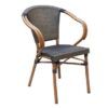 Sillon parisino Rino textilene marron