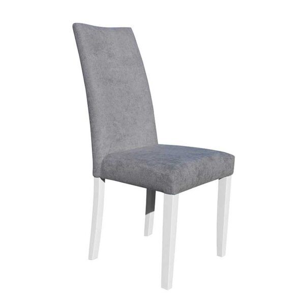 Silla Tapizada Zury blanco gris