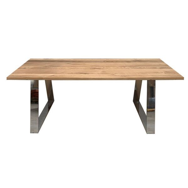 Pie mesa Trapecio Inox brillo