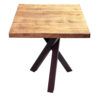 pie de mesa olivia con tablero de roble