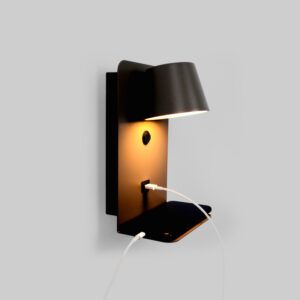 Luz de lectura con soporte, enchufe y USB