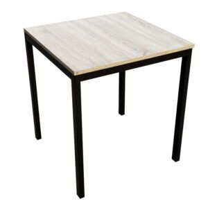 Mesa de 4 patas Enzo en acero para hostelería apilable