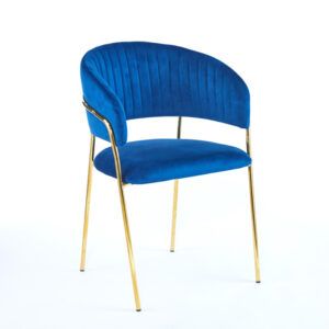 Silla tapizada terciopelo Isa