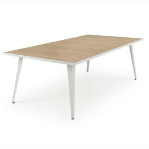 Mesa de jardín Mois a medida con estructura metálica y tablero porcelánico