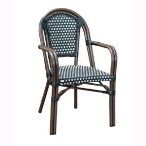 Sillón rattan Paris Noir